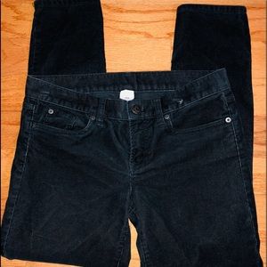 J.Crew Women's SZ 28 Black Stretch Corduroy Pants